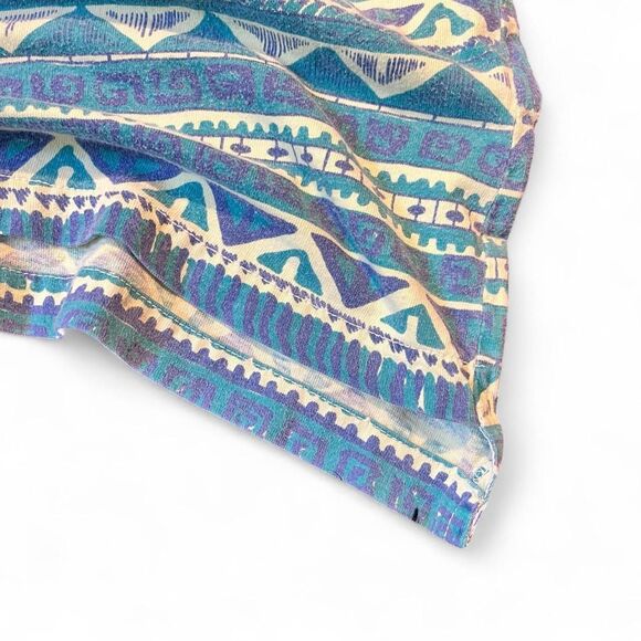 Vintage 80 SpotSport European Beach Multi Green colors Surfwear T Shirt Sz M ~ L - Picture 5 of 8